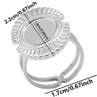 Ig Style Simple Style Geometric Stainless Steel Plating 18k Gold Plated Open Rings sku image 10