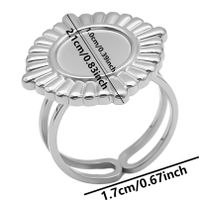 Ig Style Simple Style Geometric Stainless Steel Plating 18k Gold Plated Open Rings sku image 12