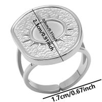 Ig Style Simple Style Geometric Stainless Steel Plating 18k Gold Plated Open Rings sku image 13