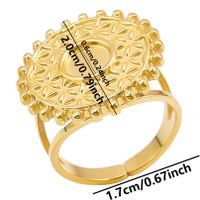 Ig Style Simple Style Geometric Stainless Steel Plating 18k Gold Plated Open Rings sku image 18
