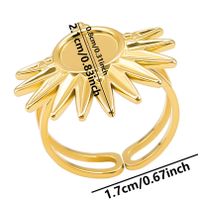 Ig Style Simple Style Geometric Stainless Steel Plating 18k Gold Plated Open Rings sku image 19