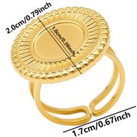 Ig Style Simple Style Geometric Stainless Steel Plating 18k Gold Plated Open Rings sku image 24