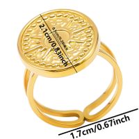 Ig Style Simple Style Geometric Stainless Steel Plating 18k Gold Plated Open Rings sku image 30