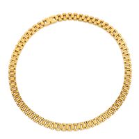 Stainless Steel 18K Gold Plated Hip-Hop Plating Geometric Necklace main image 6