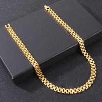 Stainless Steel 18K Gold Plated Hip-Hop Plating Geometric Necklace main image 5