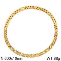 Stainless Steel 18K Gold Plated Hip-Hop Plating Geometric Necklace sku image 4