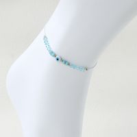 Casual Simple Style Eye Beaded Braid Artificial Crystal Natural Stone Unisex Anklet main image 4