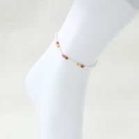 Casual Simple Style Eye Beaded Braid Artificial Crystal Natural Stone Unisex Anklet sku image 28