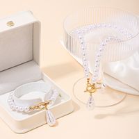 Elegant Simple Style Pearl Alloy Plastic Zinc Women's Jewelry Set main image 4