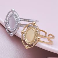 Simple Style Geometric Stainless Steel Plating 18k Gold Plated Open Rings main image 4