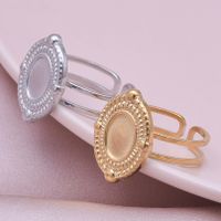 Simple Style Geometric Stainless Steel Plating 18k Gold Plated Open Rings main image 9