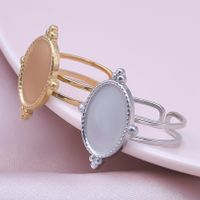 Simple Style Geometric Stainless Steel Plating 18k Gold Plated Open Rings main image 6