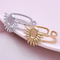 Simple Style Geometric Stainless Steel Plating 18k Gold Plated Open Rings main image 8