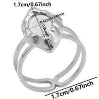 Simple Style Geometric Stainless Steel Plating 18k Gold Plated Open Rings sku image 3