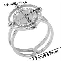 Simple Style Geometric Stainless Steel Plating 18k Gold Plated Open Rings sku image 4