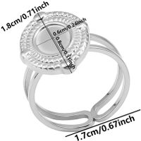 Simple Style Geometric Stainless Steel Plating 18k Gold Plated Open Rings sku image 5