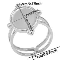 Simple Style Geometric Stainless Steel Plating 18k Gold Plated Open Rings sku image 6