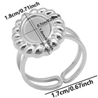 Simple Style Geometric Stainless Steel Plating 18k Gold Plated Open Rings sku image 9