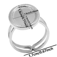 Simple Style Geometric Stainless Steel Plating 18k Gold Plated Open Rings sku image 11
