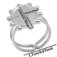 Simple Style Geometric Stainless Steel Plating 18k Gold Plated Open Rings sku image 12