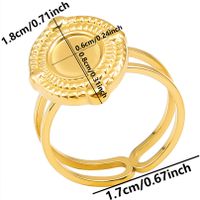 Simple Style Geometric Stainless Steel Plating 18k Gold Plated Open Rings sku image 19