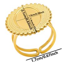 Simple Style Geometric Stainless Steel Plating 18k Gold Plated Open Rings sku image 27