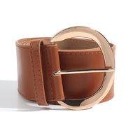 Classic Style Commute Solid Color Pu Leather Women's Leather Belts main image 4