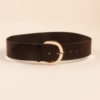 Classic Style Commute Solid Color Pu Leather Women's Leather Belts main image 8
