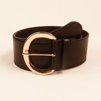 Classic Style Commute Solid Color Pu Leather Women's Leather Belts main image 6
