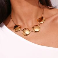 Fashion Geometric Stainless Steel Plating 18k Gold Plated Necklace main image 5