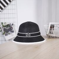Women's Pastoral Flower Net Yarn Hollow Out Big Eaves Sun Hat main image 10