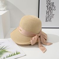 Women's Pastoral Flower Net Yarn Hollow Out Big Eaves Sun Hat sku image 8