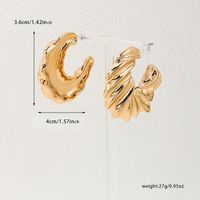 1 Pair Ig Style Classic Style Geometric Plating Alloy Ear Studs main image 2