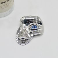 Retro Human Face Alloy Plating Women's Brooches sku image 2