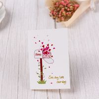 Valentine's Day Sweet Letter Heart Shape Elephant Paper Wedding Festival Card sku image 4