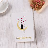 Valentine's Day Sweet Letter Heart Shape Elephant Paper Wedding Festival Card sku image 3