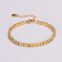 Elegant Luxurious Solid Color Stainless Steel 18K Gold Plated Rose Gold Plated Bracelets In Bulk main image 4