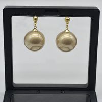 1 Pair IG Style Retro Modern Style Geometric Ball Alloy Drop Earrings main image 4