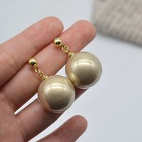 1 Pair IG Style Retro Modern Style Geometric Ball Alloy Drop Earrings main image 1