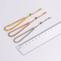 Elegant Luxurious Solid Color Stainless Steel 18K Gold Plated Rose Gold Plated Bracelets In Bulk main image 3