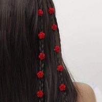 Women's Vacation Sweet Pentagram Flower Alloy Glass Hair Clip main image 10