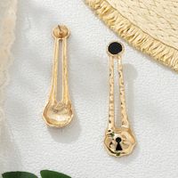 1 Pair Retro Lock Enamel Plating Alloy Zinc Drop Earrings main image 3