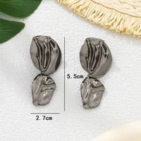 1 Pair Elegant Retro Geometric Plating Alloy Zinc Drop Earrings main image 2