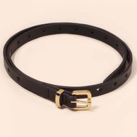 Princess Simple Style Star Pu Leather Synthetic Resin Buckle Women's Leather Belts main image 2