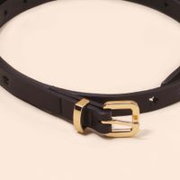 Princess Simple Style Star Pu Leather Synthetic Resin Buckle Women's Leather Belts main image 5