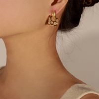 1 Pair Vintage Style Simple Style Leopard Enamel Plating Copper 18k Gold Plated Drop Earrings sku image 2