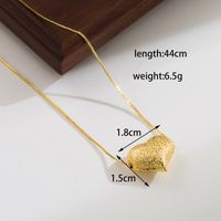 Basic Simple Style Heart Shape Copper Plating 18k Gold Plated Pendant Necklace sku image 2