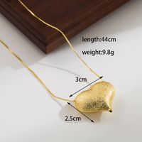 Basic Simple Style Heart Shape Copper Plating 18k Gold Plated Pendant Necklace sku image 5