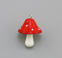 1 Piece Cute Mushroom Resin Jewelry Accessories sku image 8