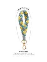 Lässig Einfacher Stil Farbblock Baumwollseil Zinklegierung Stricken Taschenanhänger Schlüsselbund sku image 3